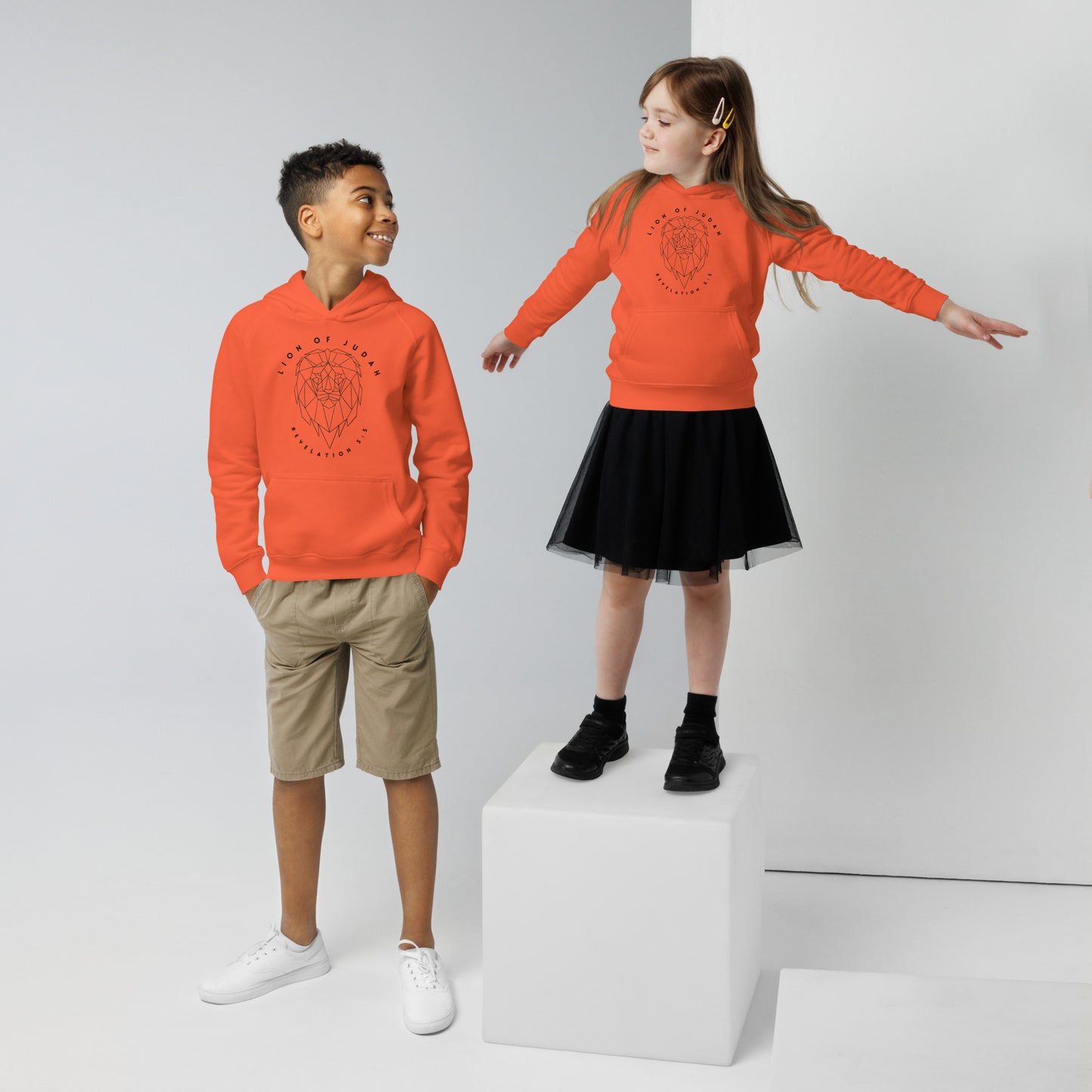 Boy &amp; Girl eco-hoodie Leeuw van Juda