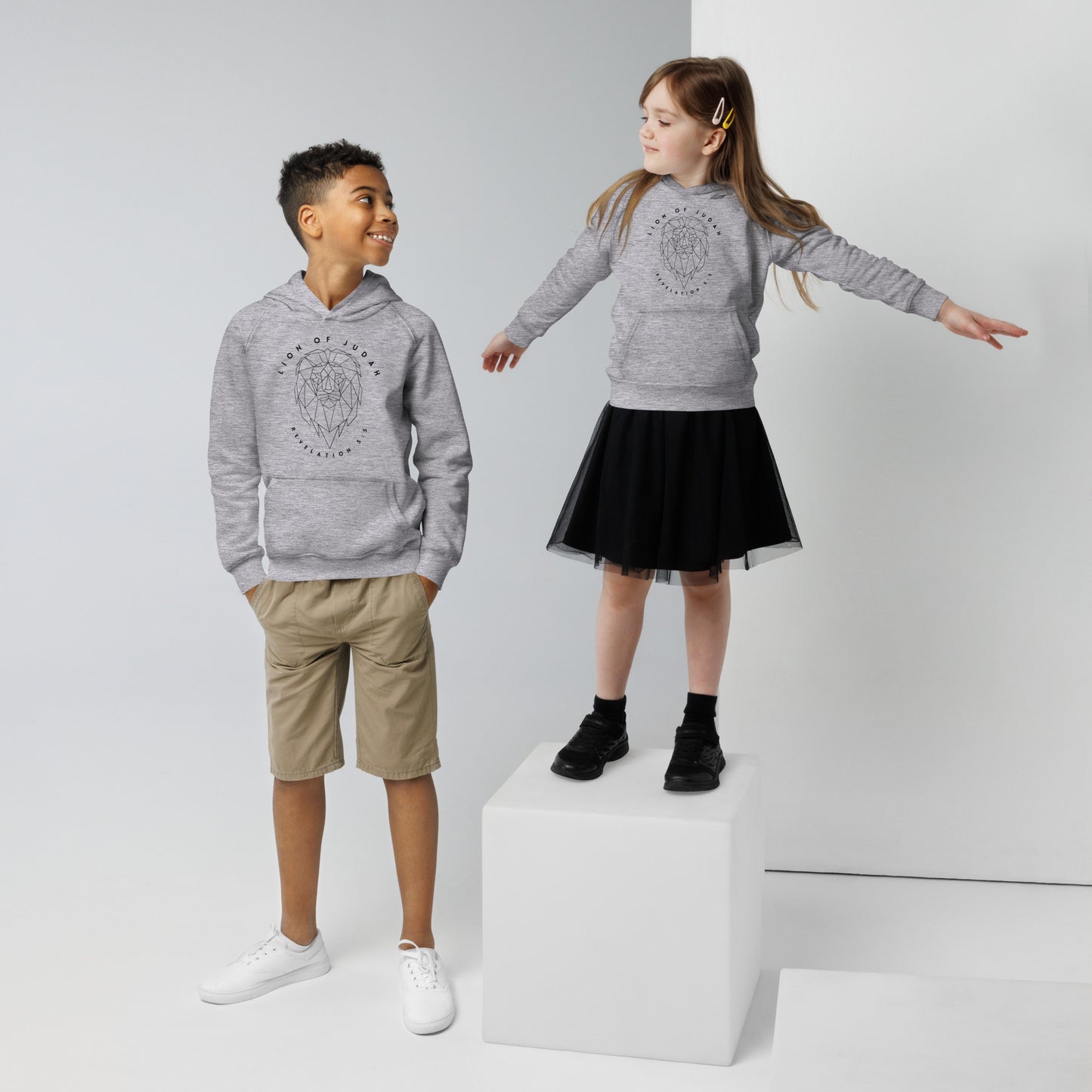 Boy &amp; Girl eco-hoodie Leeuw van Juda