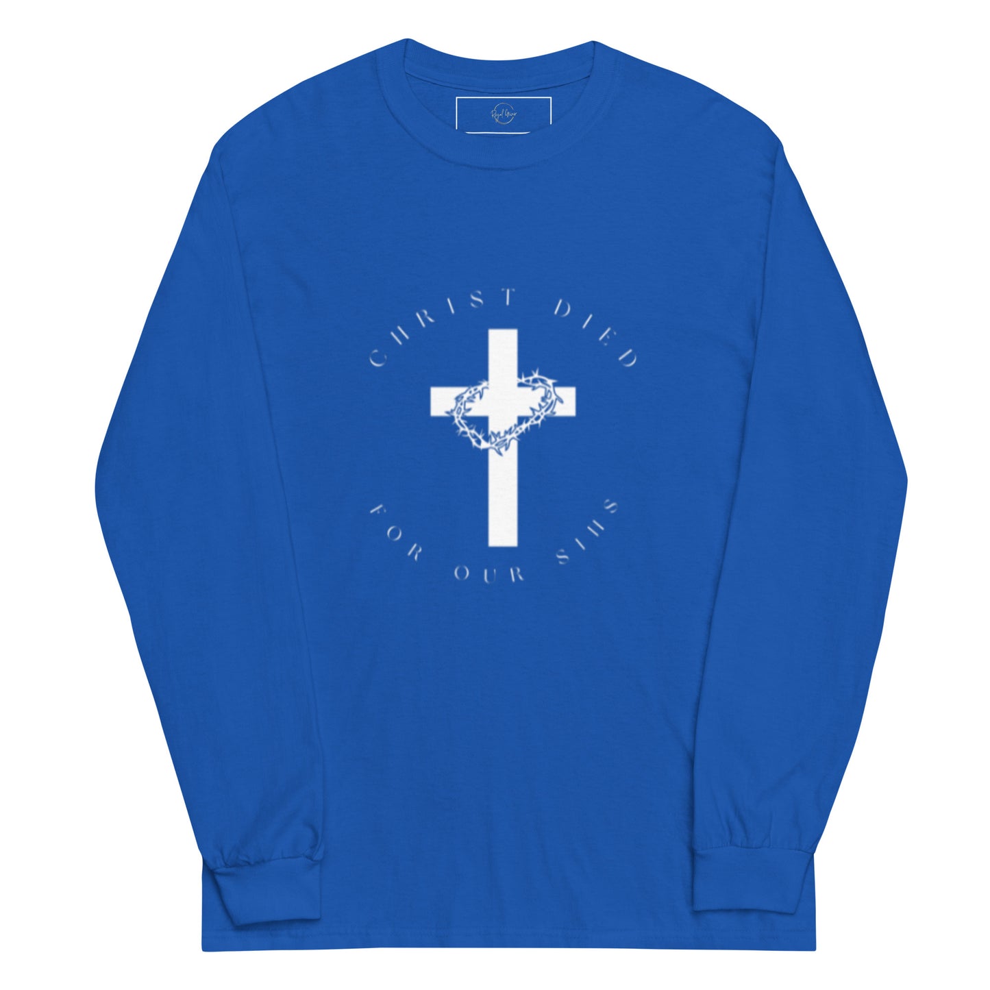 Men’s Long Sleeve Shirt Christ Died for our Sins