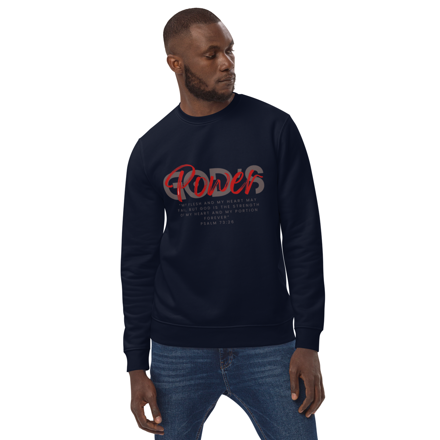 Men Gods Power eco sweatshirt