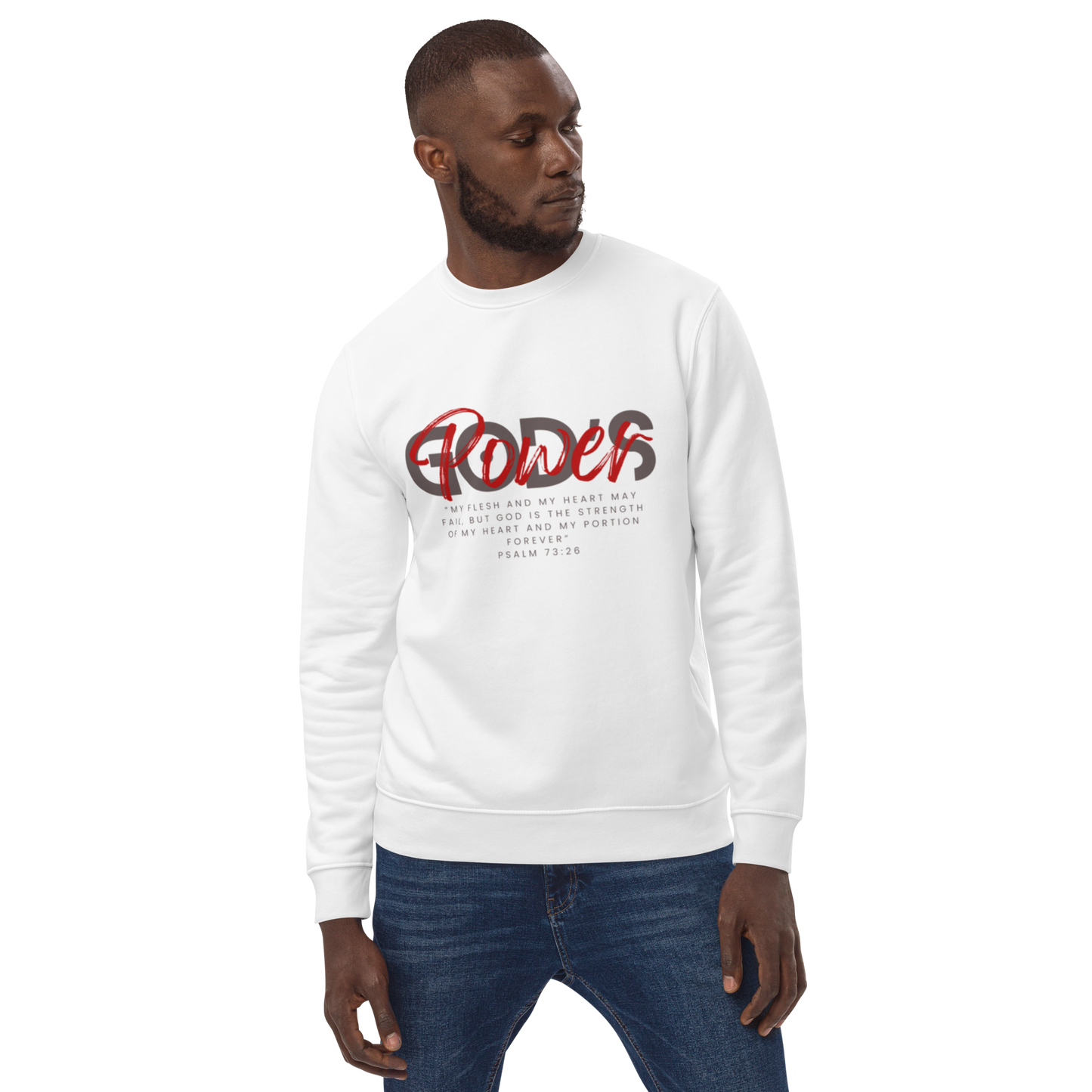 Men Gods Power eco sweatshirt