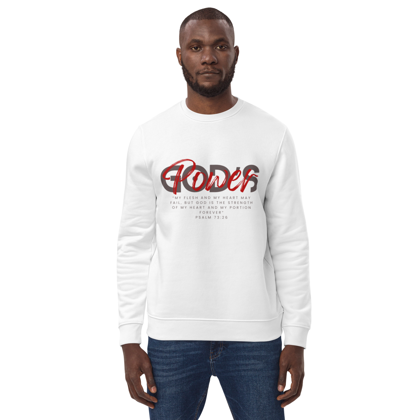 Men Gods Power eco sweatshirt