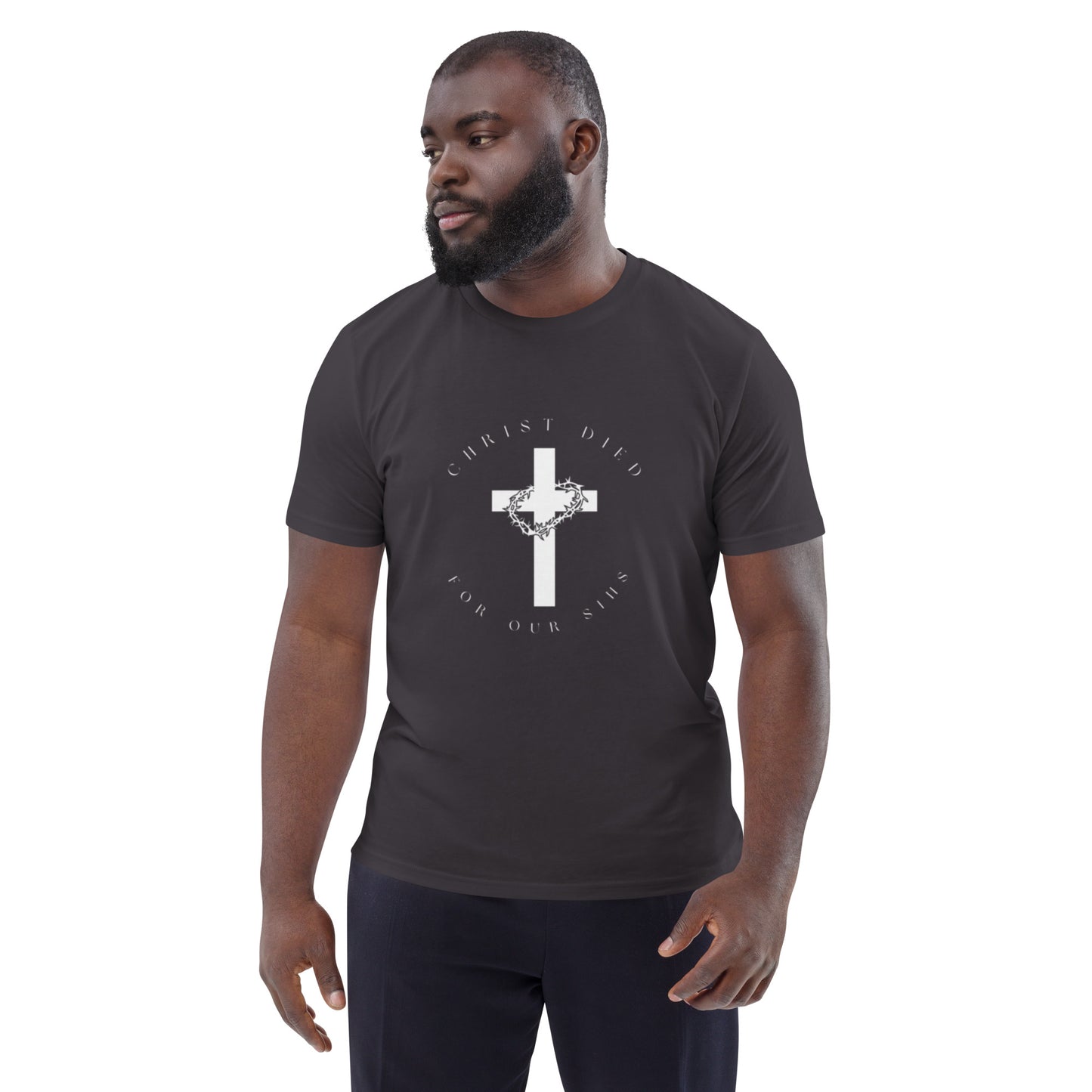 Mannen t-shirt Christus stierf voor onze zonden