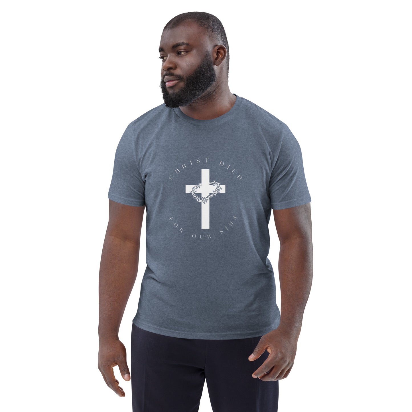 Mannen t-shirt Christus stierf voor onze zonden