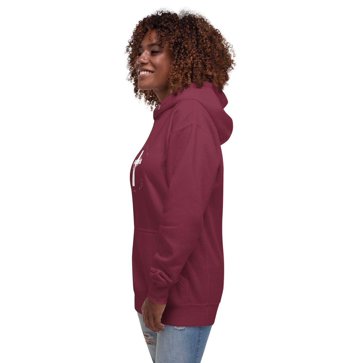 Vrouw Hoodie Christus stierf voor onze zonden