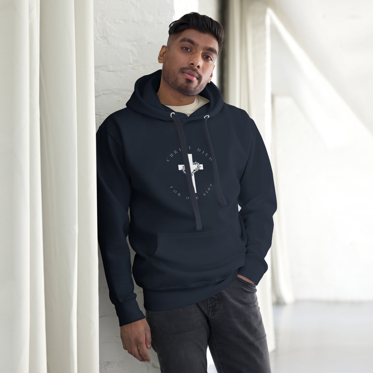 Men Hoodie Christ Died for our Sins