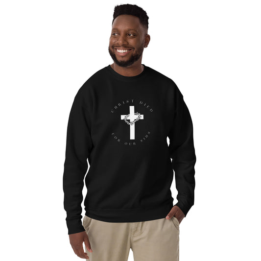 Heren Sweatshirt Christus stierf voor onze zonden