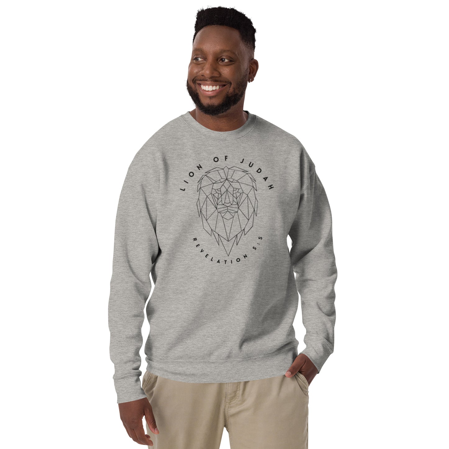 Men Sweatshirt Lion of Judah