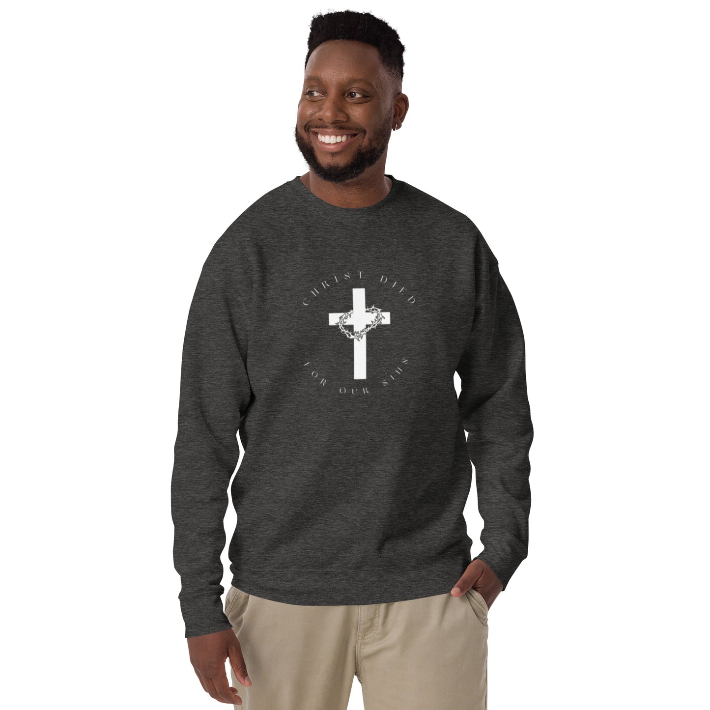 Heren Sweatshirt Christus stierf voor onze zonden