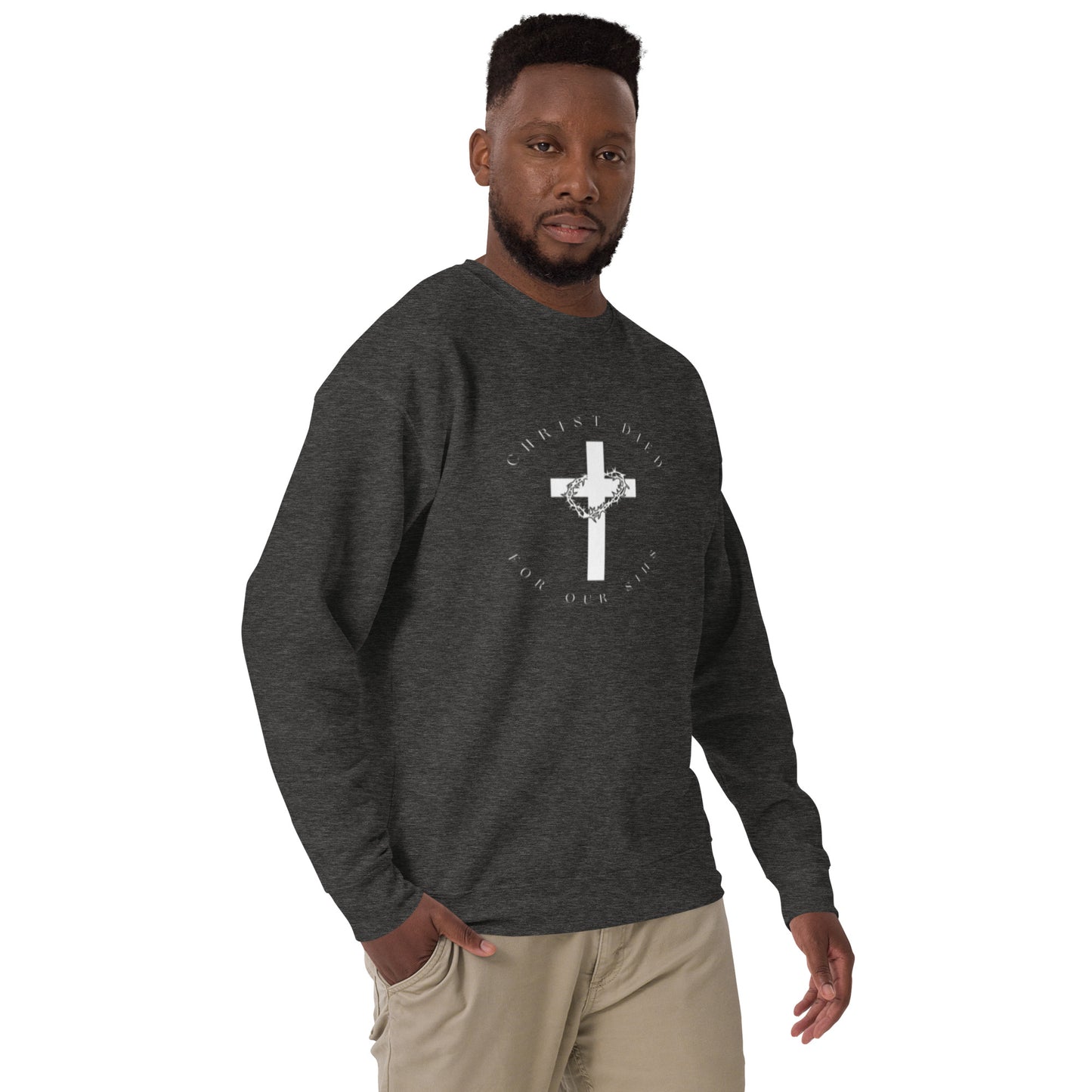 Heren Sweatshirt Christus stierf voor onze zonden